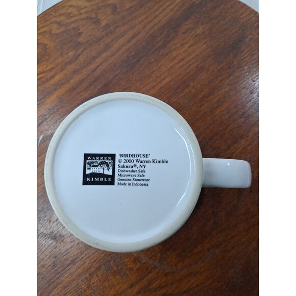 Vintage Warren Kimble Sakura Birdhouse Coffee / Tea Mug Cup - Picture 6 of 8